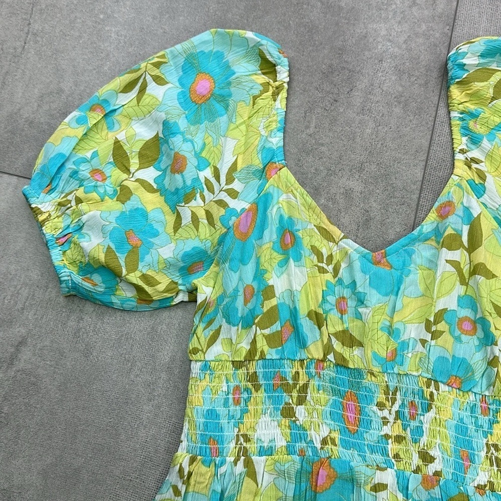 🔆BILLABONG🔆SOMETIME BEAUTIFUL FLORAL DRESS MINI SUMMER VACATION - Picture 11 of 14